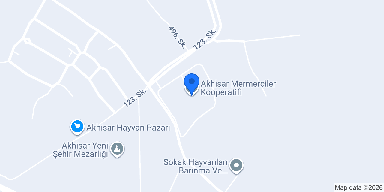 Akhisar Mermerciler Kooperatifi konumu