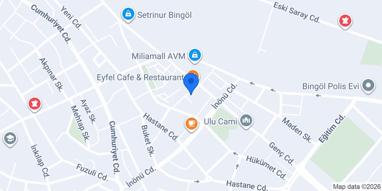 Atikeler Lazer Bingöl konumu
