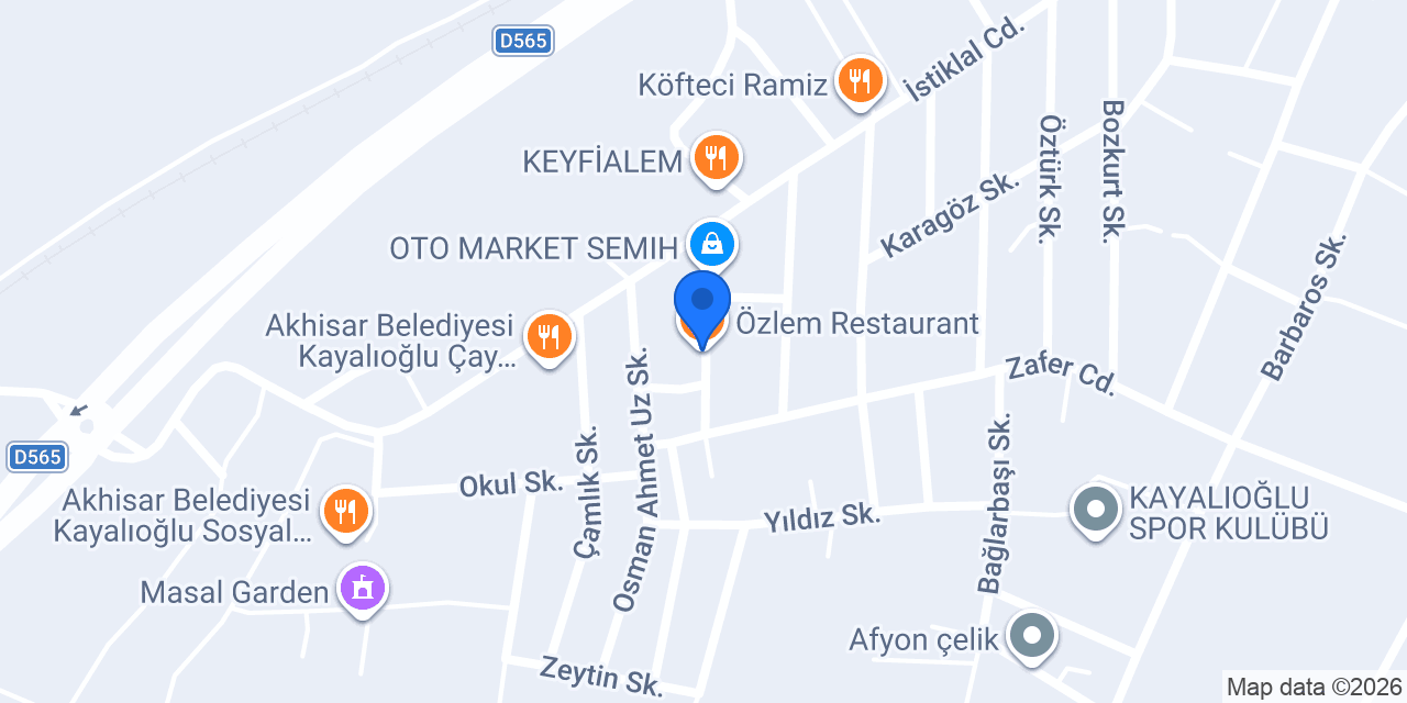 Özlem Restaurant konumu