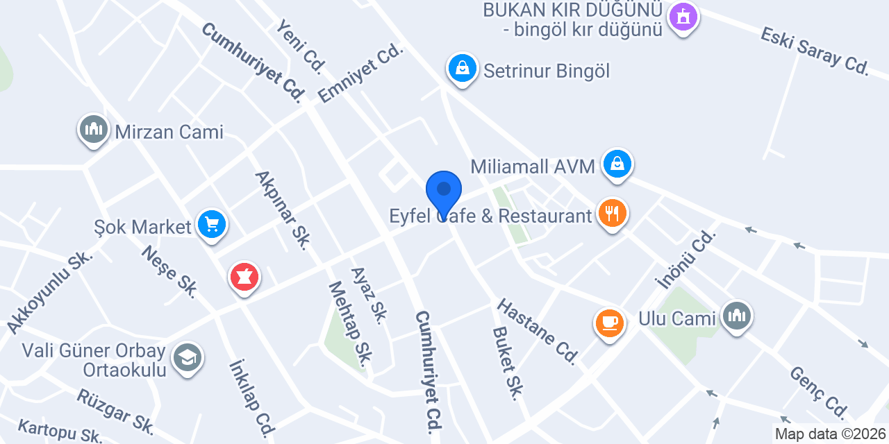 Bingöl Simit Market konumu