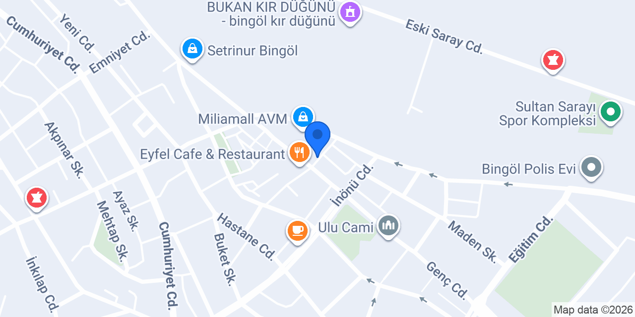 Bars Coffee Roastery Bingöl konumu