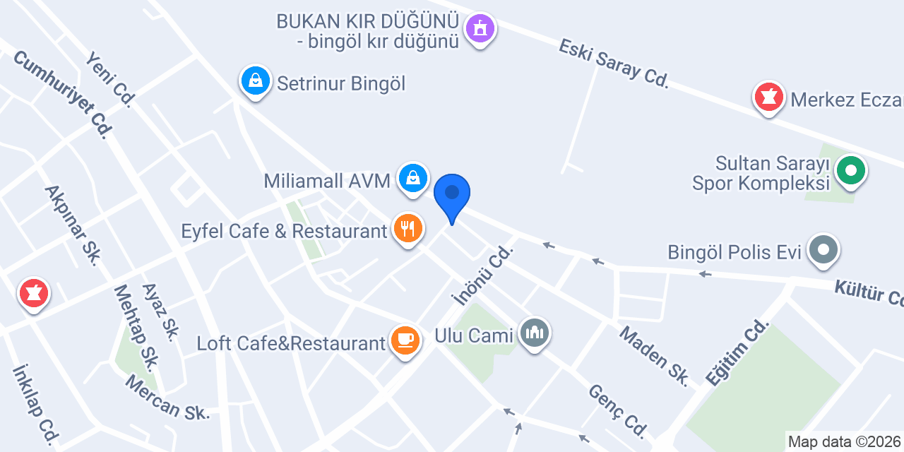 USTA REKLAM BİNGÖL konumu