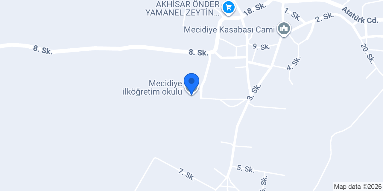 Mecidiye ilköğretim okulu konumu