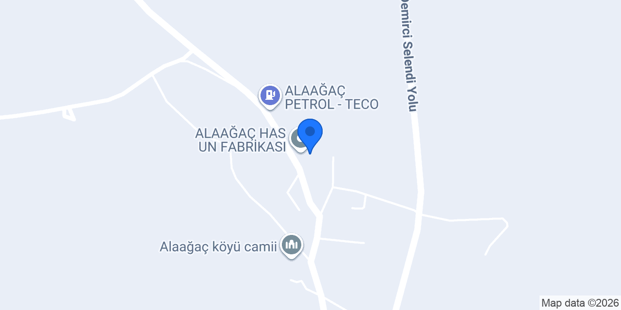 ALAAĞAÇ HAS UN FABRİKASI konumu
