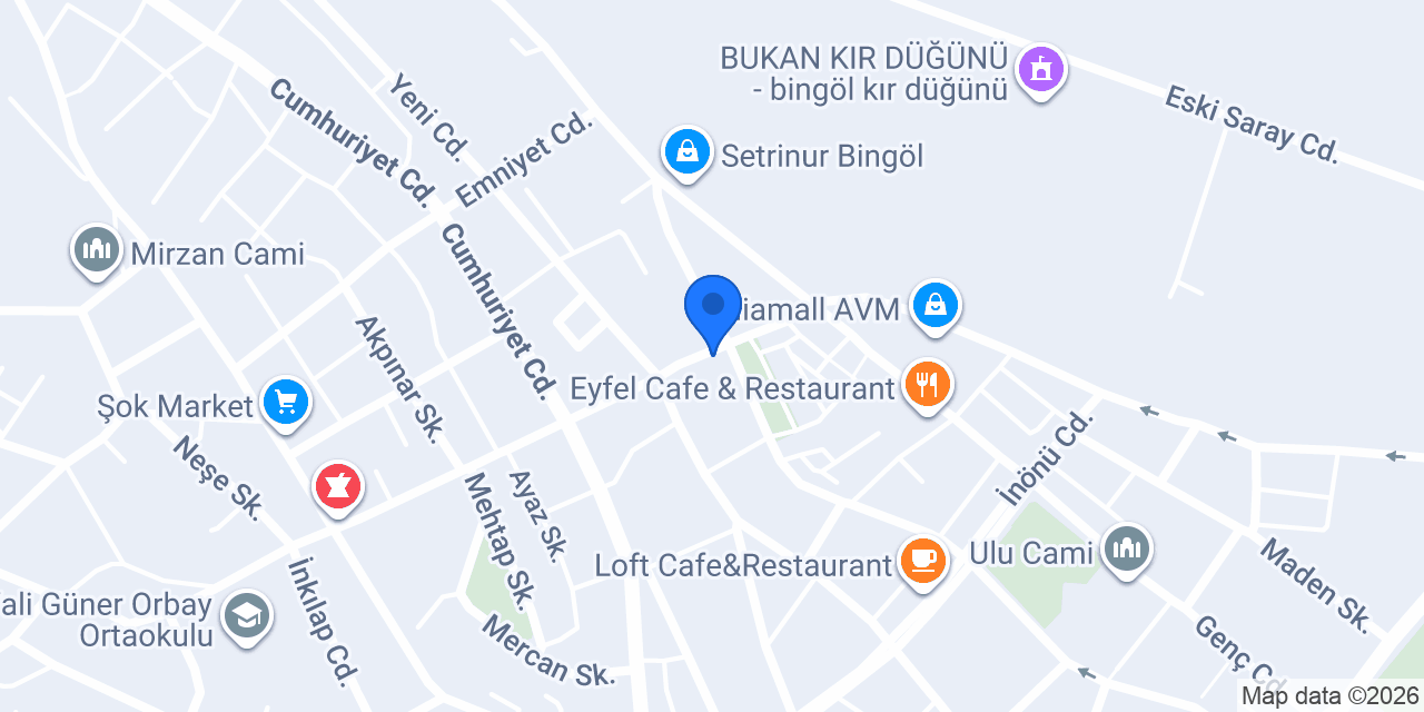 Kuveyt Türk Elazığ Şubesi konumu