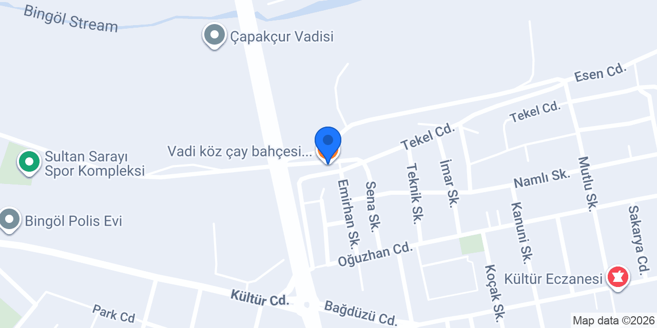 Vadi köz çay bahçesi.... konumu