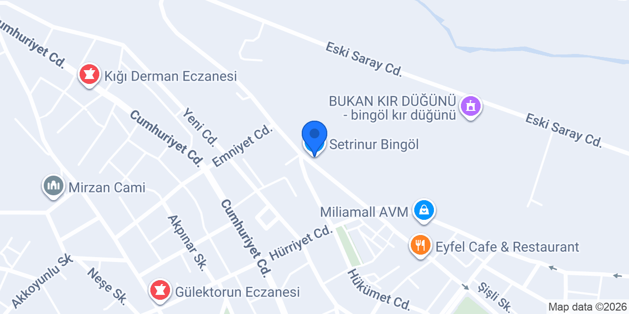 Setrinur Bingöl konumu