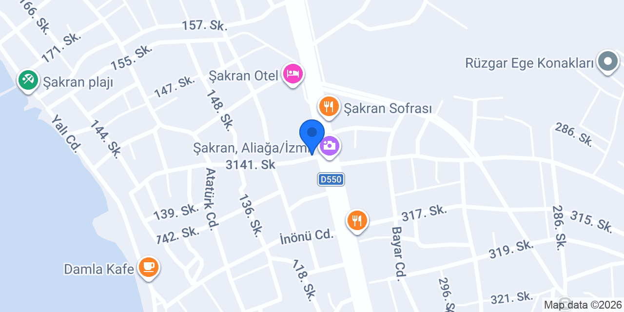 Şakran Çiçekçilik konumu