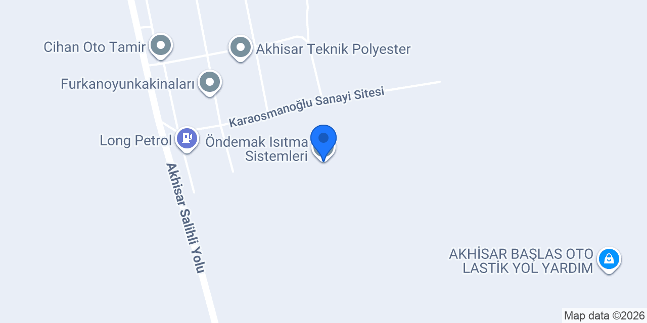Öndemak Isıtma Sistemleri konumu