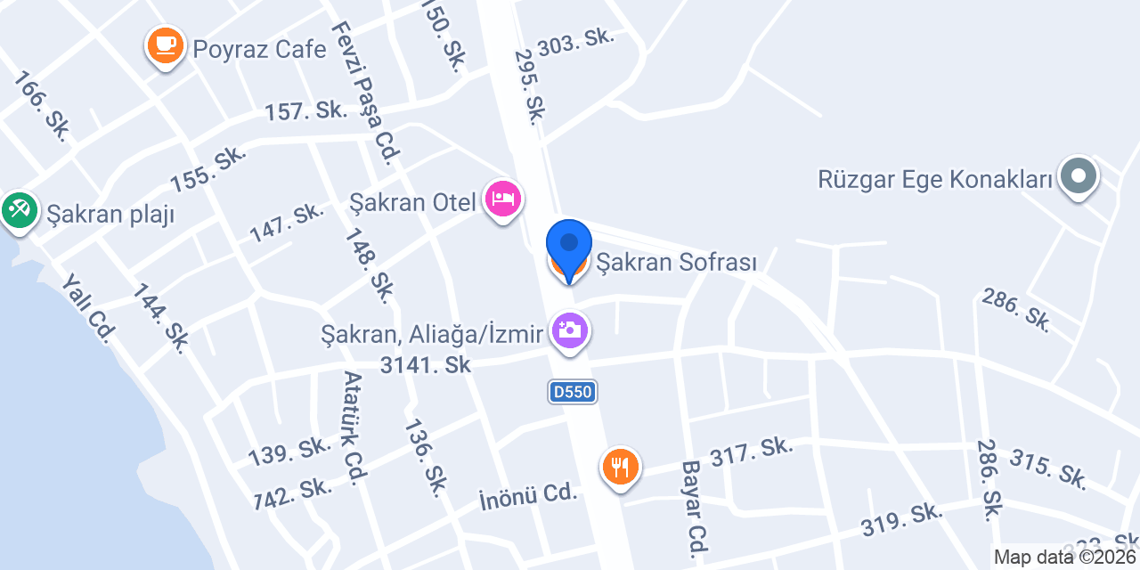 Şakran Sofrası konumu