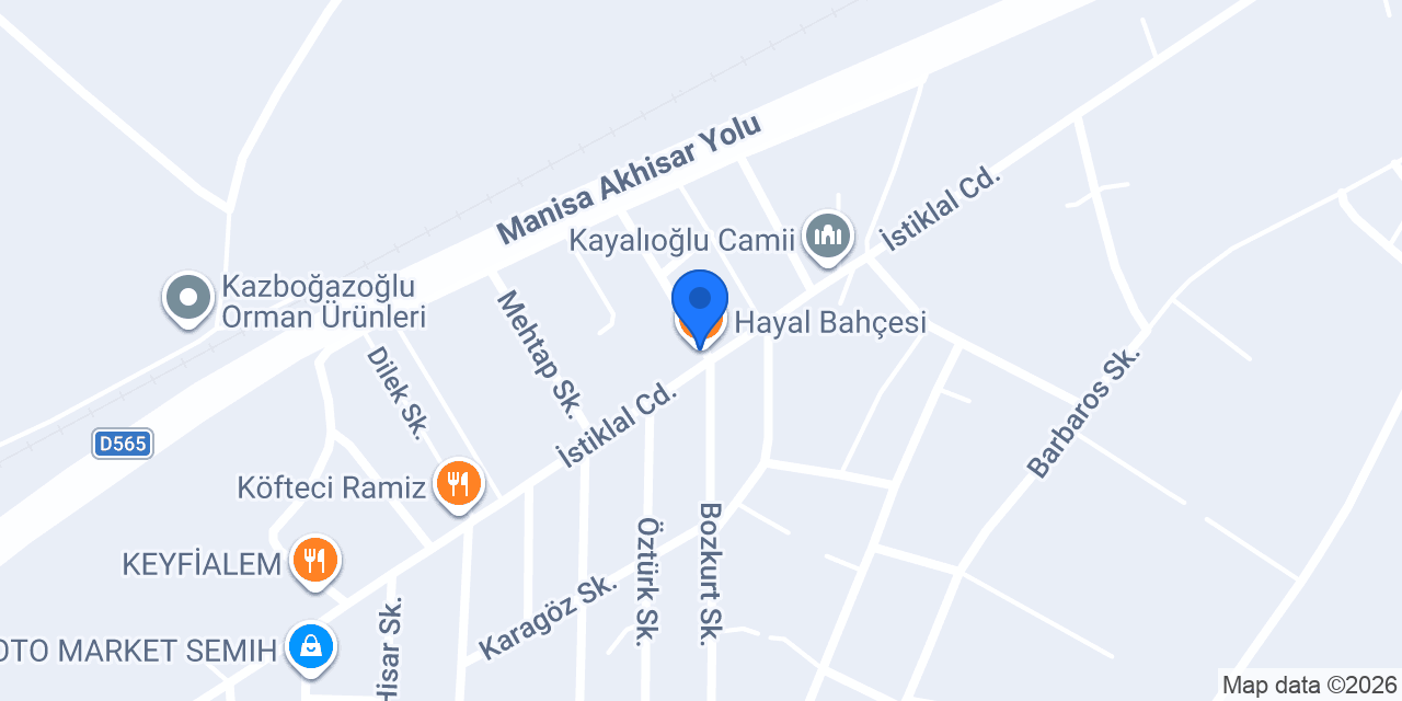 Hayal Bahçesi konumu