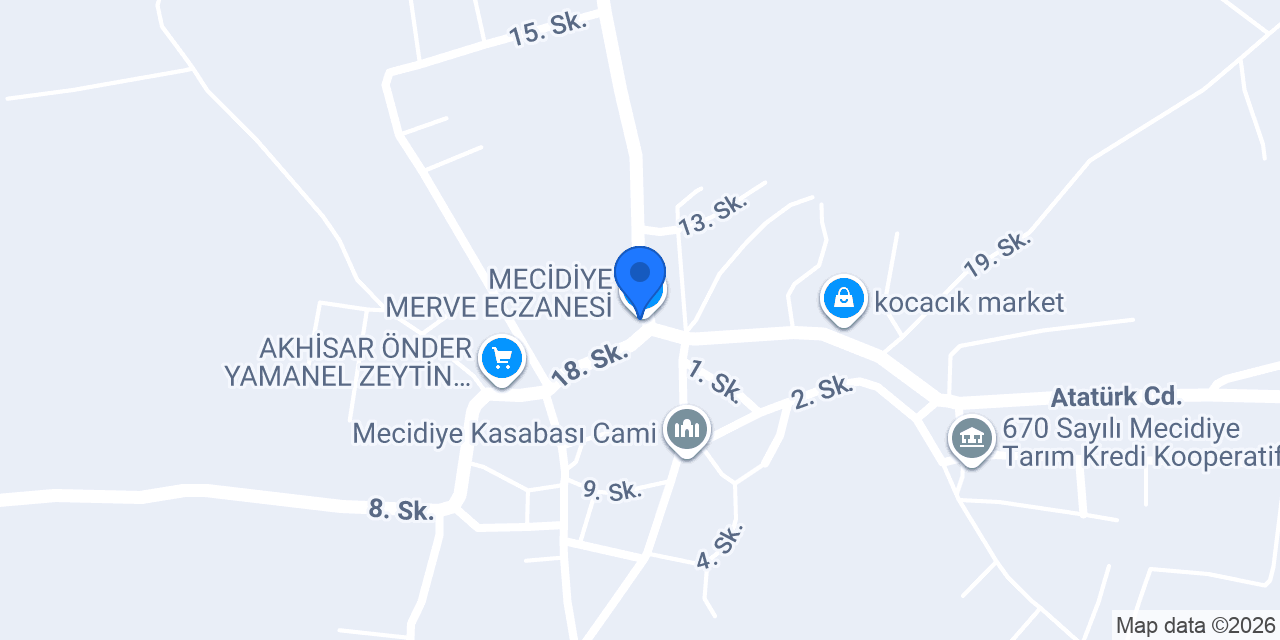MECİDİYE MERVE ECZANESİ konumu
