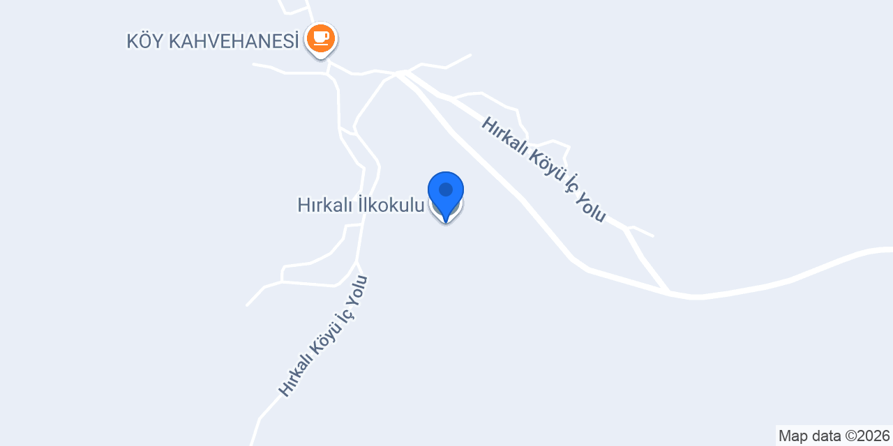 Hırkalı İlkokulu konumu