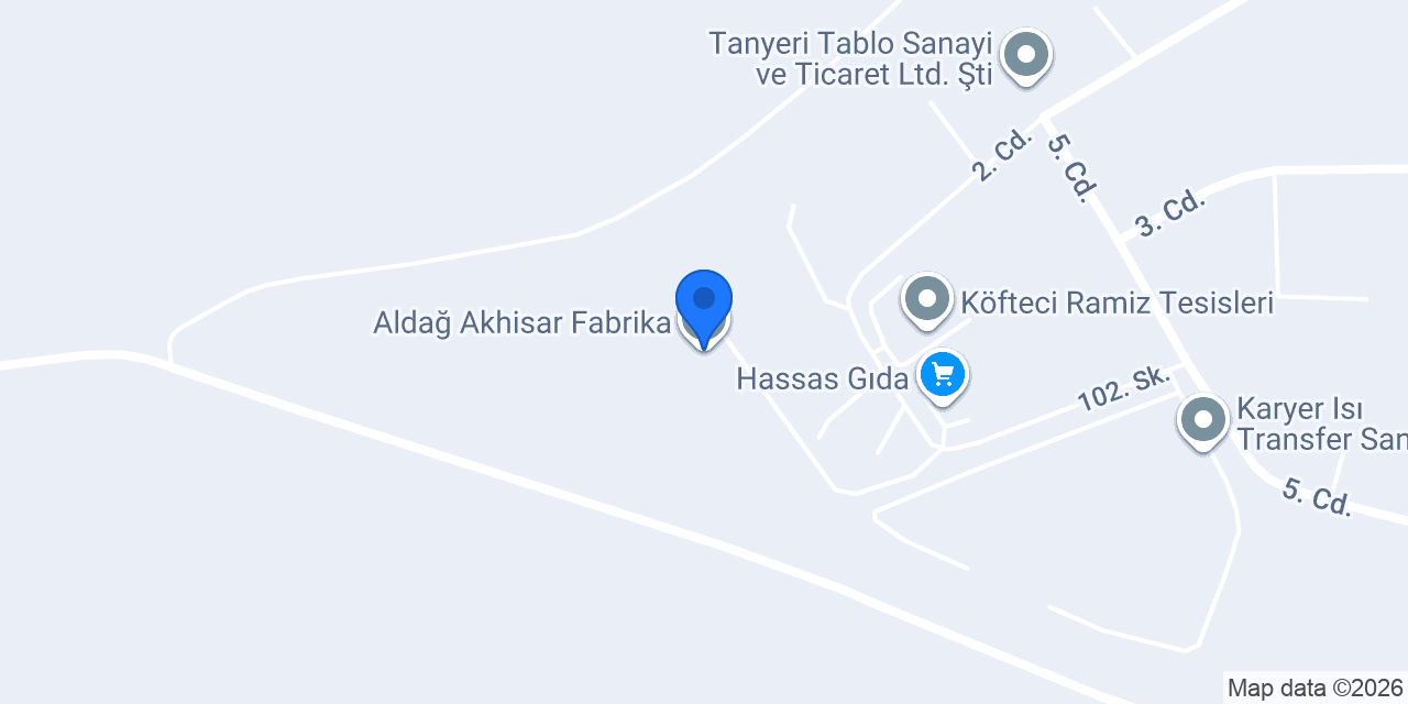 Aldağ Akhisar Fabrika konumu
