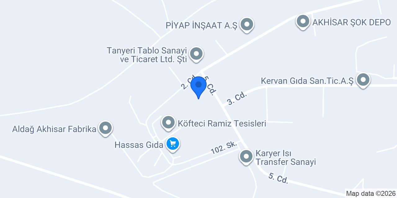 Meltem Kimya Ambalaj Tesisi konumu