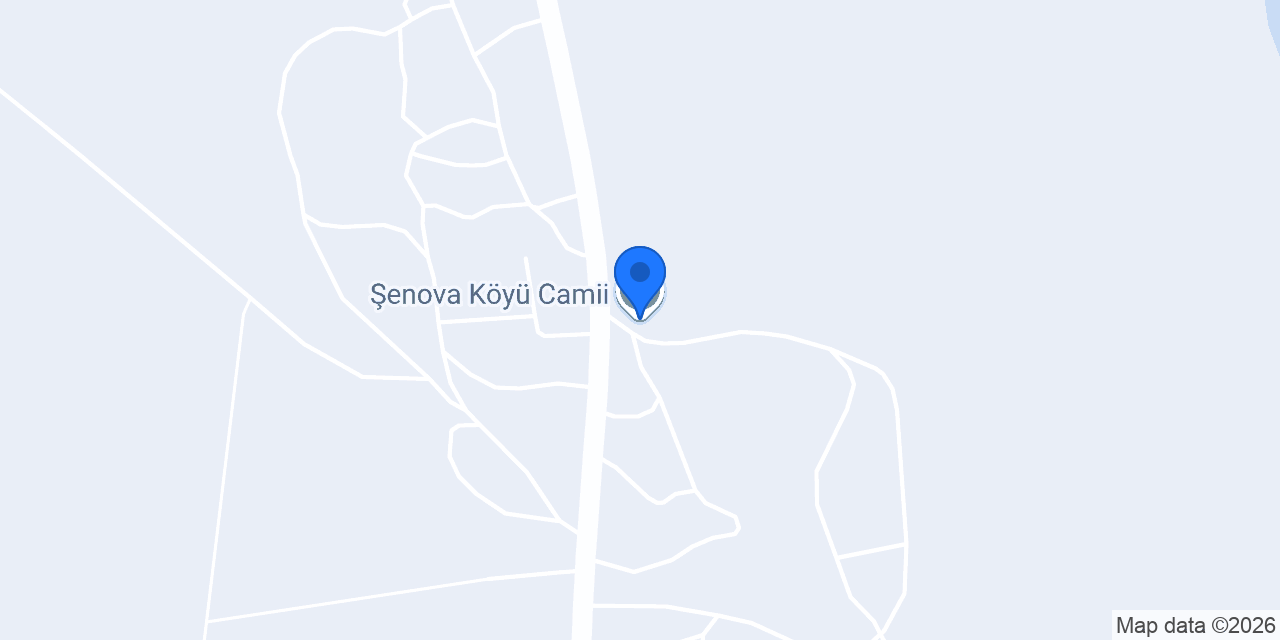 Şenova Köyü Camii konumu