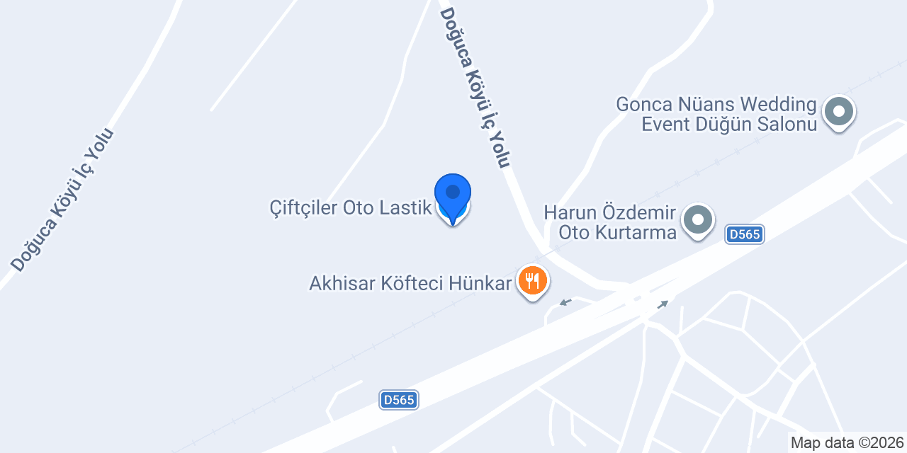 Çiftçiler Oto Lastik konumu
