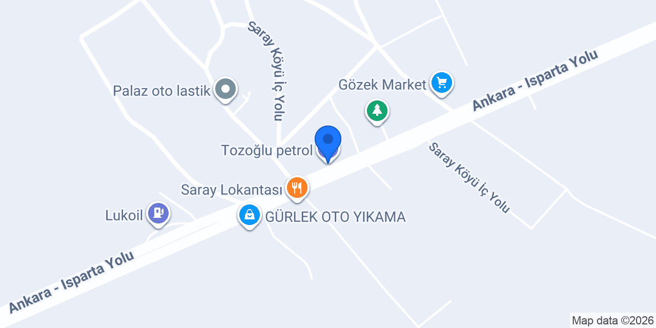 Tozoğlu petrol konumu