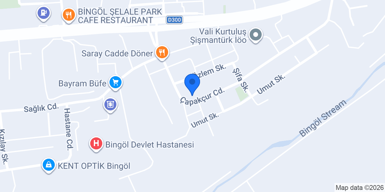 Oses Çiğ Köfte konumu
