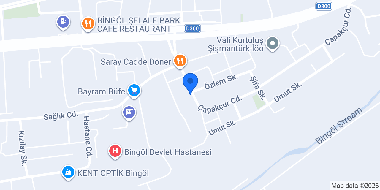 Saray Sağlık Mer. konumu