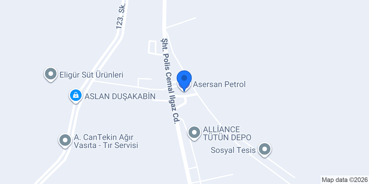 Asersan Petrol konumu