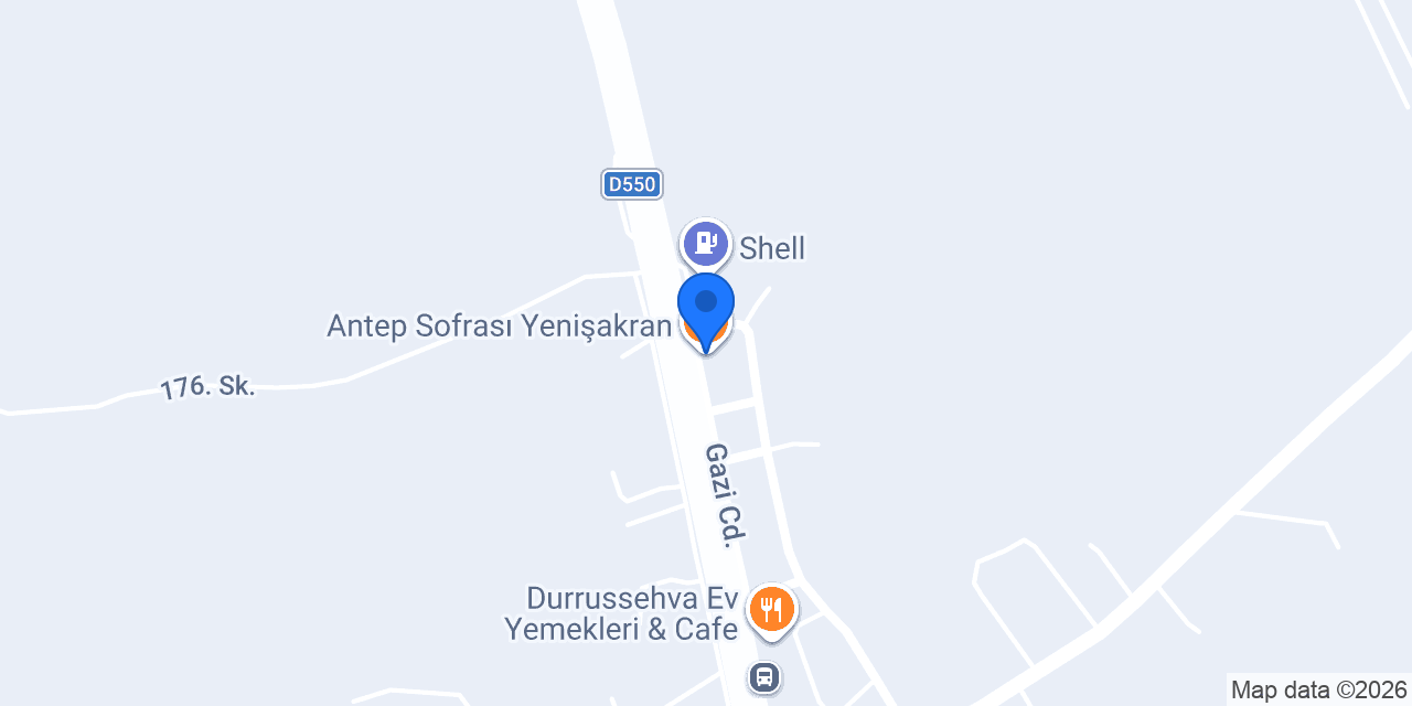 Antep Sofrası Yenişakran konumu