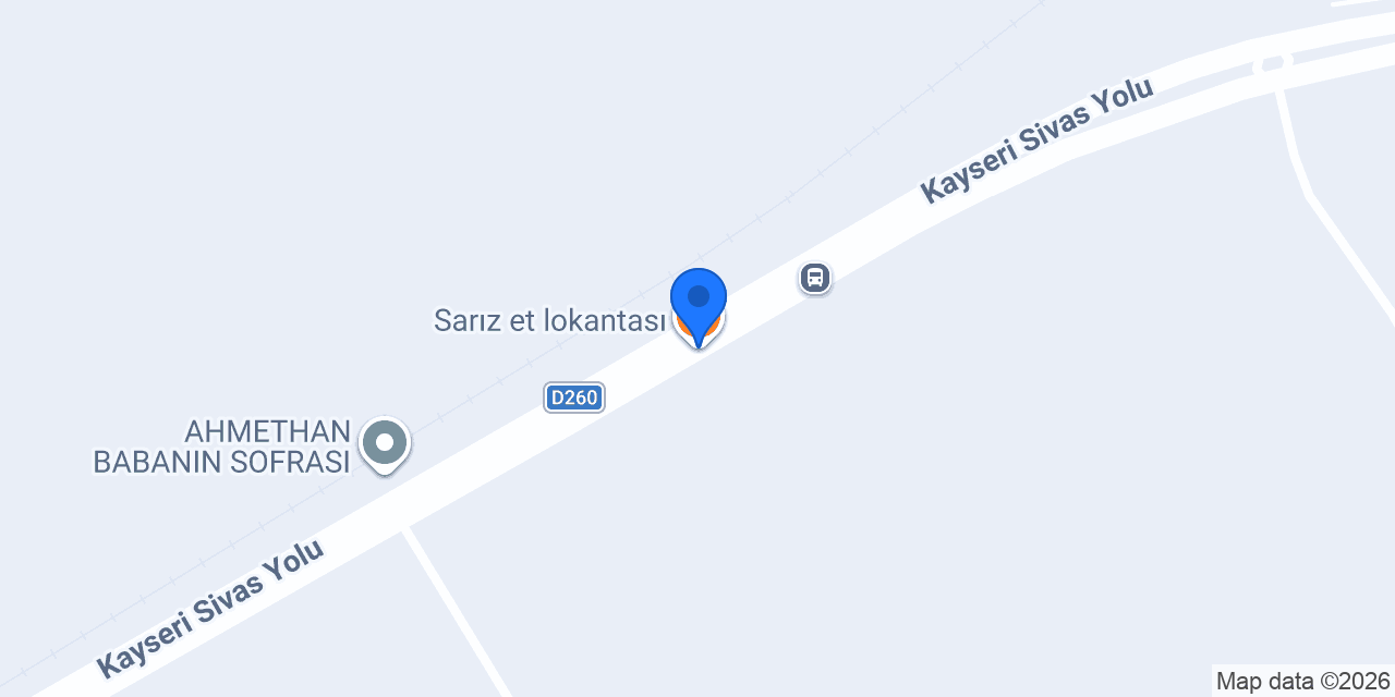 Sarız et lokantası konumu