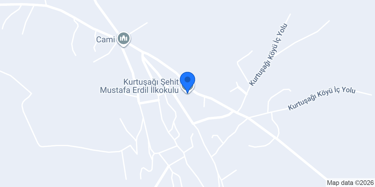 Kurtuşağı Şehit Mustafa Erdil İlkokulu konumu