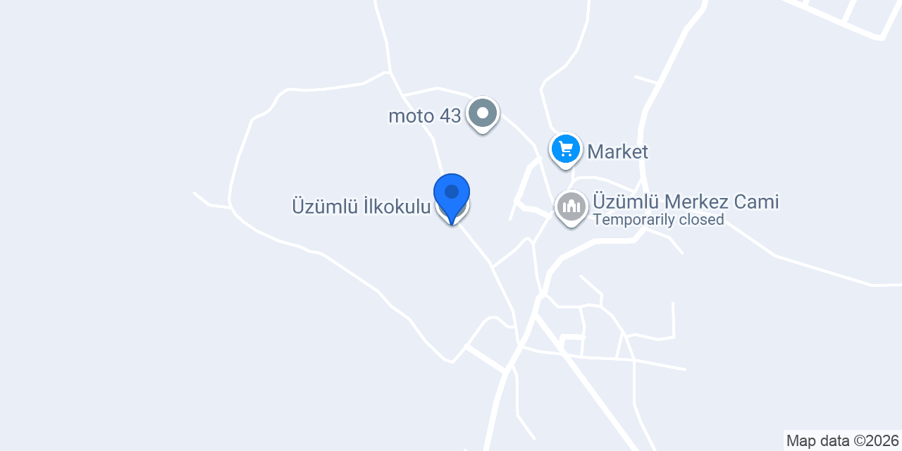 Üzümlü İlkokulu konumu