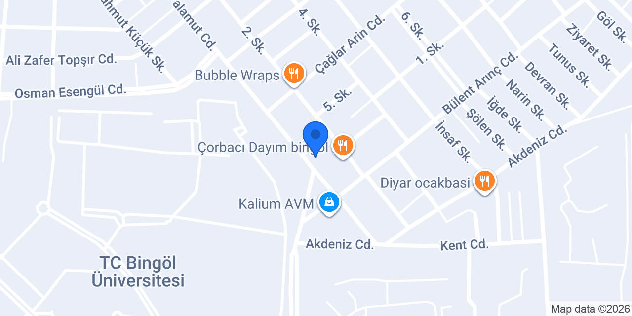 Bingöl Domino's Pizza konumu