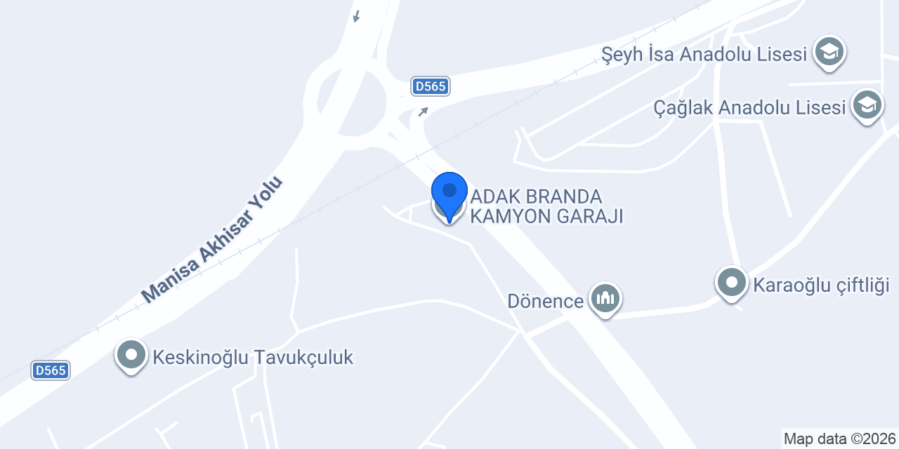 ADAK BRANDA KAMYON GARAJI konumu