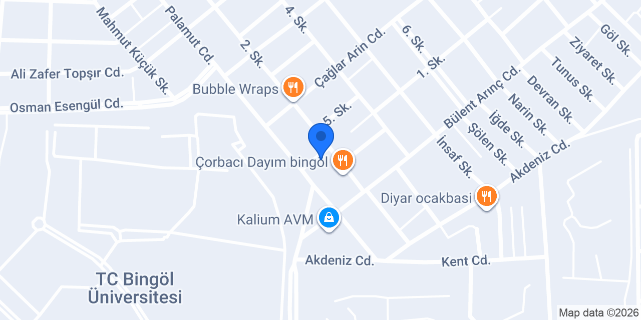 Narin Çiçekçilik konumu