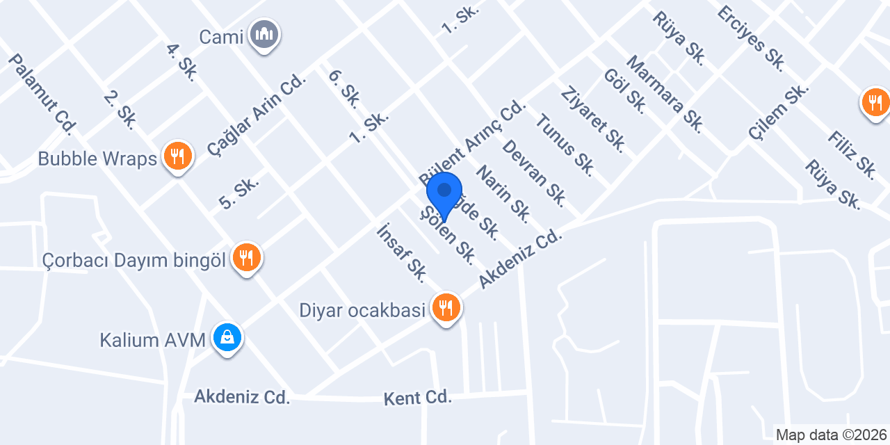 Özel Mutlu Veteriner Kliniği konumu