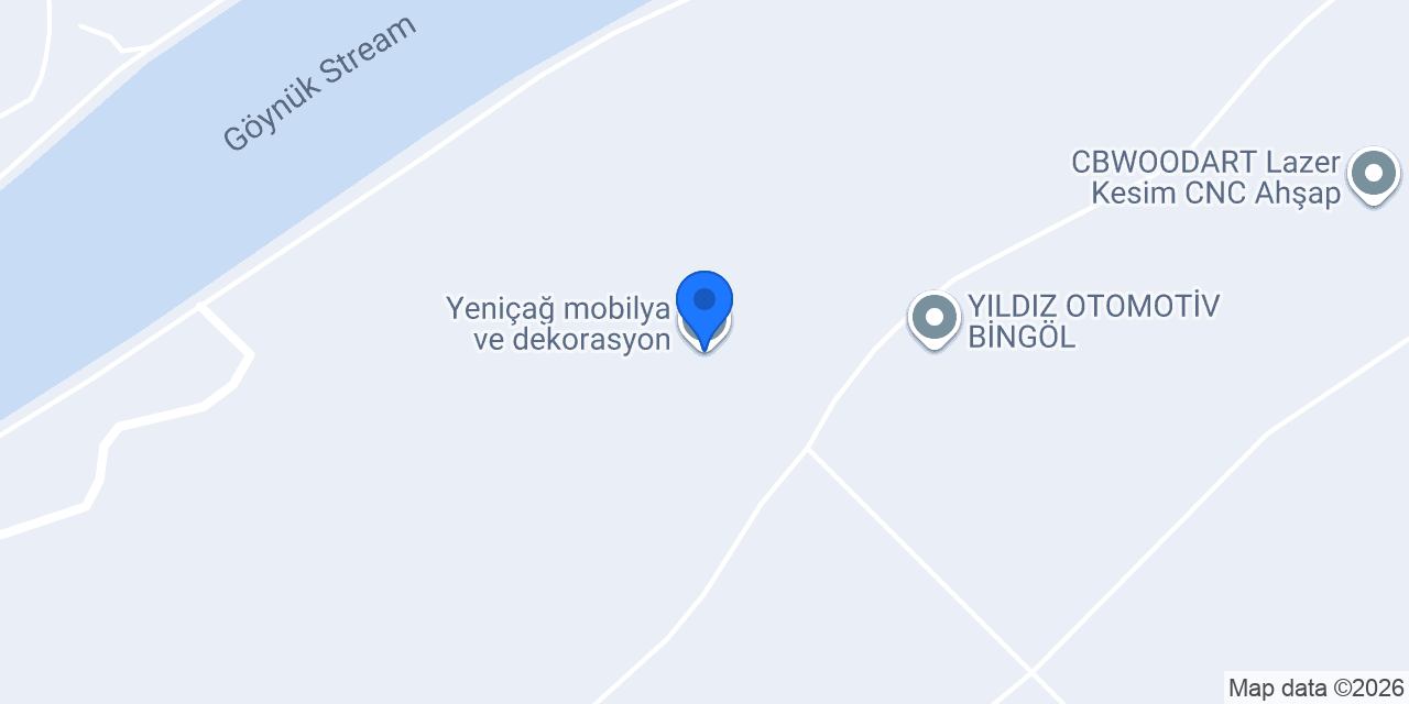 Yeniçağ mobilya ve dekorasyon konumu