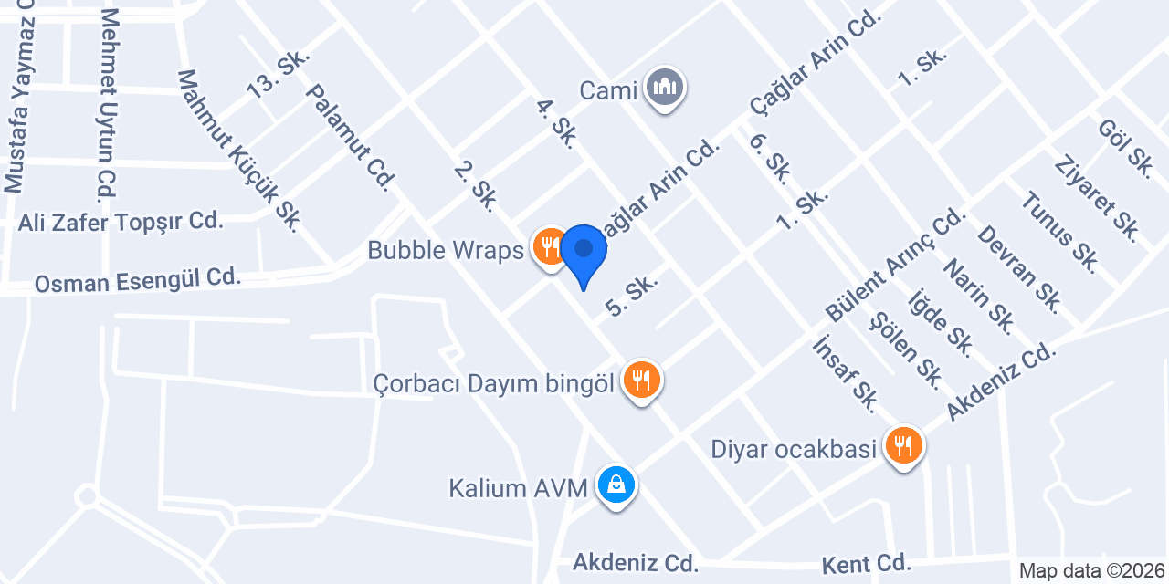 Matematik Dünyası Bingöl konumu