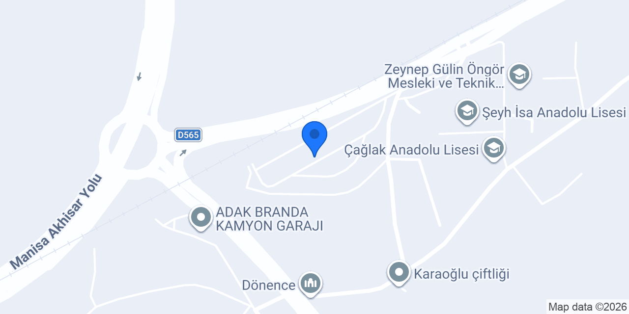 Güçlü Traktör - Akhisar Landini Bayi konumu