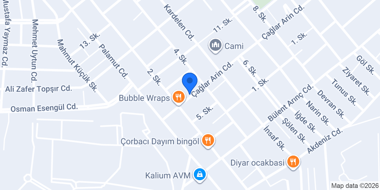 Çamlica Kebap konumu