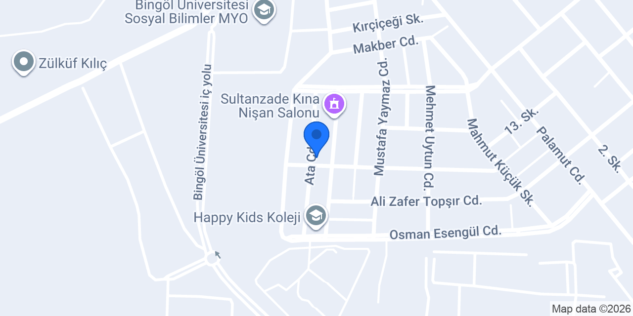 Bingöl Yün Evi konumu