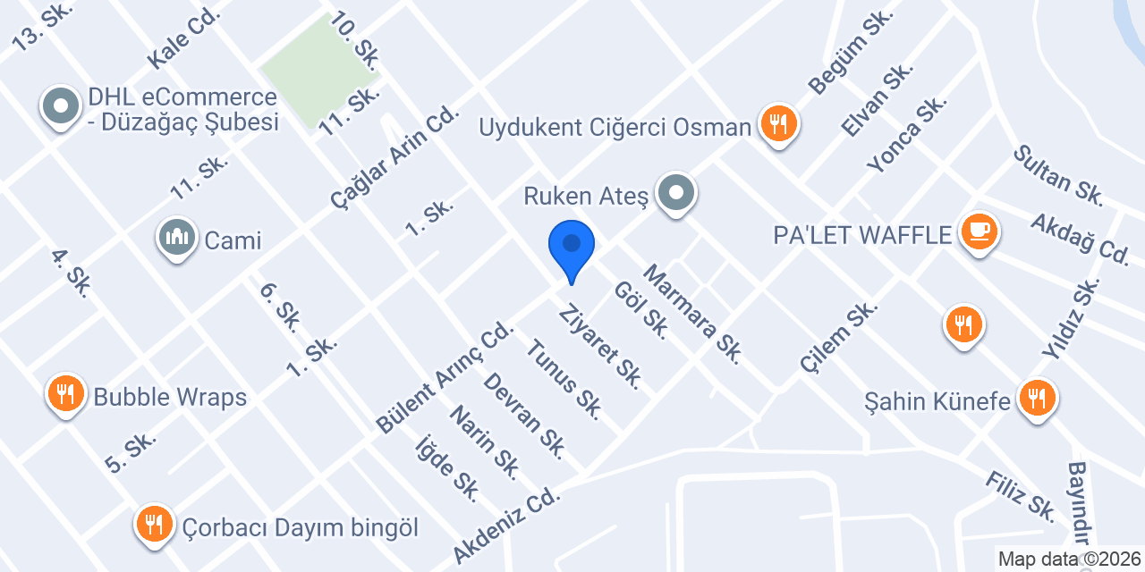 Özavci Büfe konumu