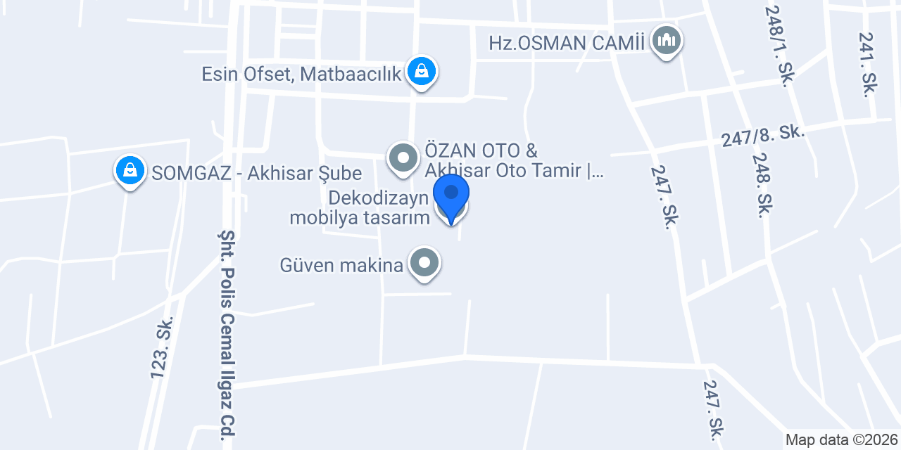 Dekodizayn mobilya tasarım konumu