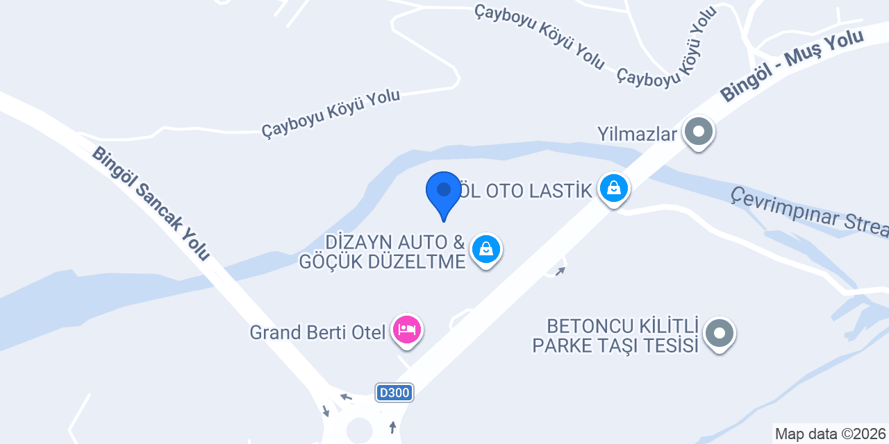 Çınar Hurdacılık Bingöl konumu