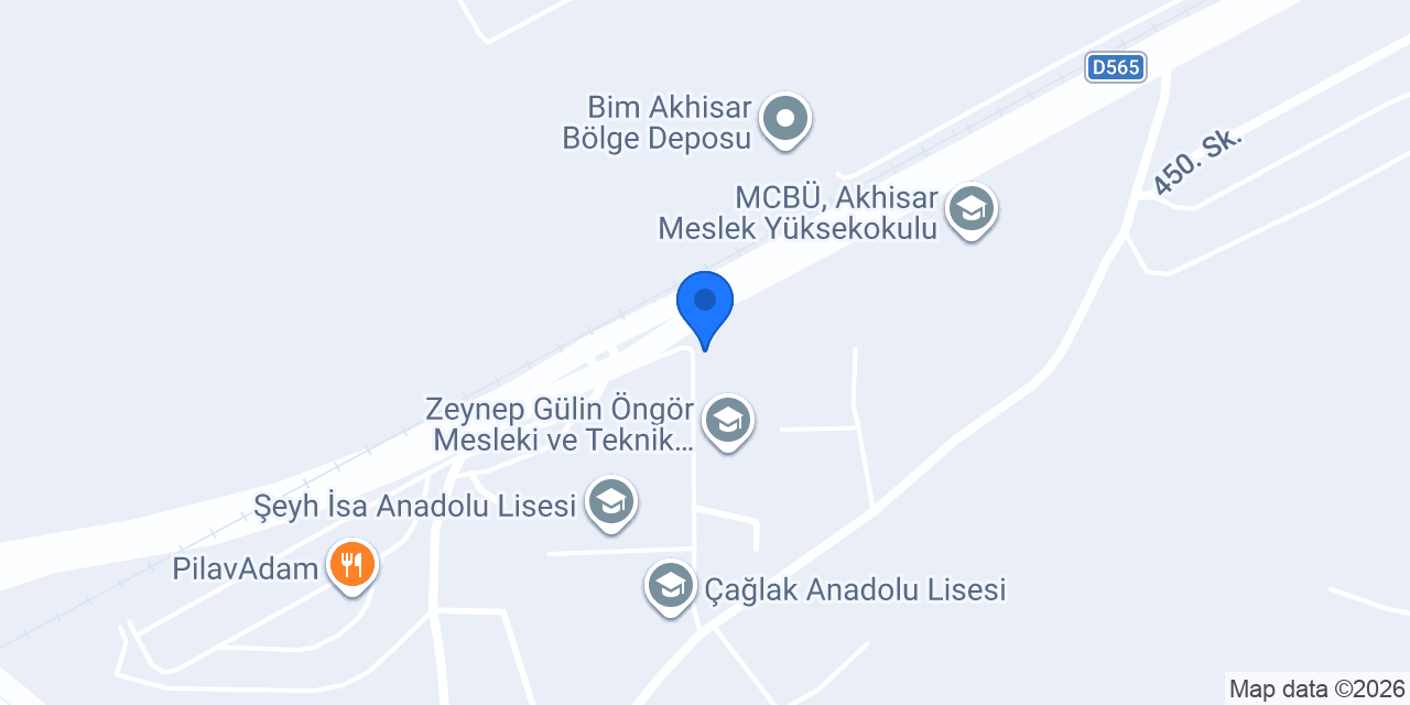 Akhisar İlçe Emniyet Müdürlüğü konumu