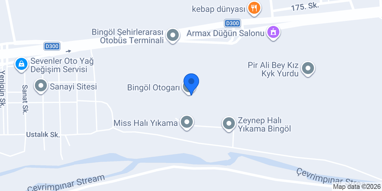 Bingöl tur konumu