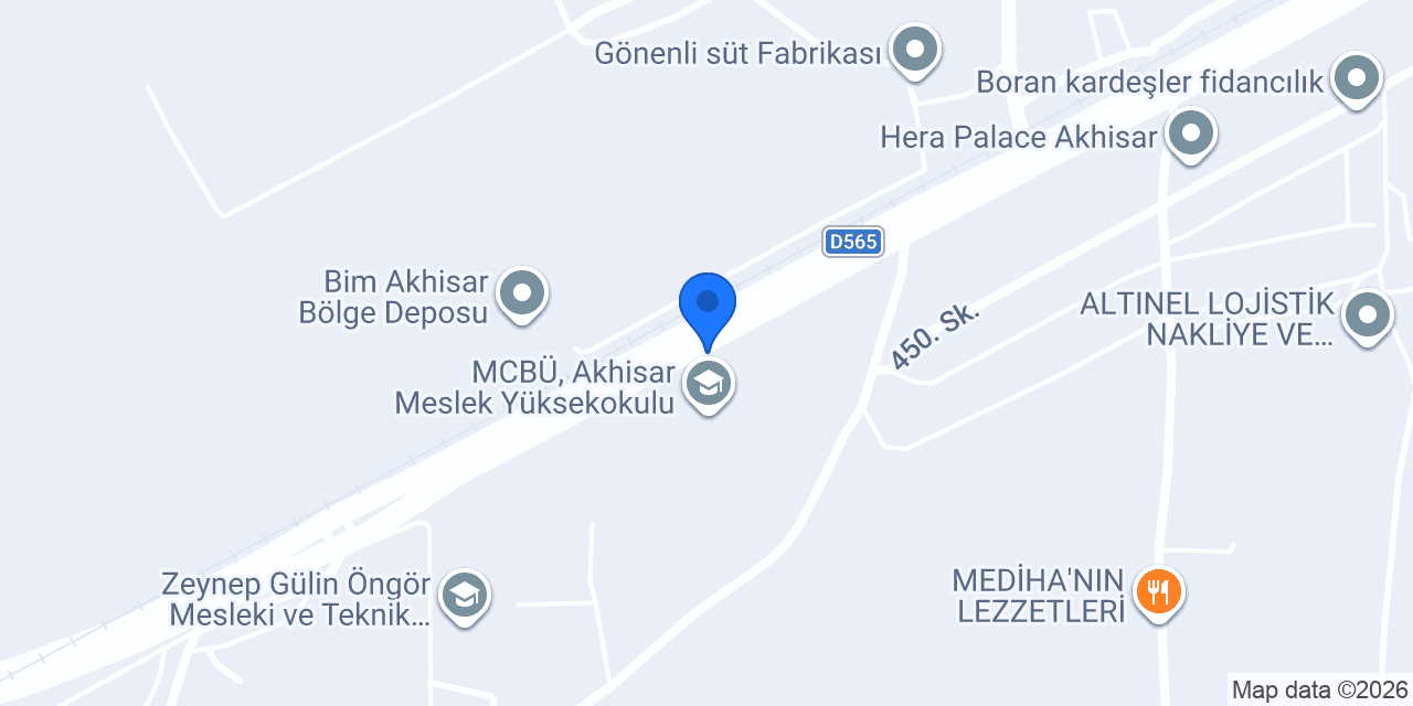 DEVLET KARAYOLU ÜZERİ AKHİSAR konumu