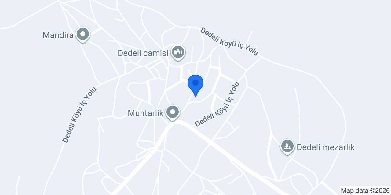 Dedeli Köyü Muhtarlığı konumu