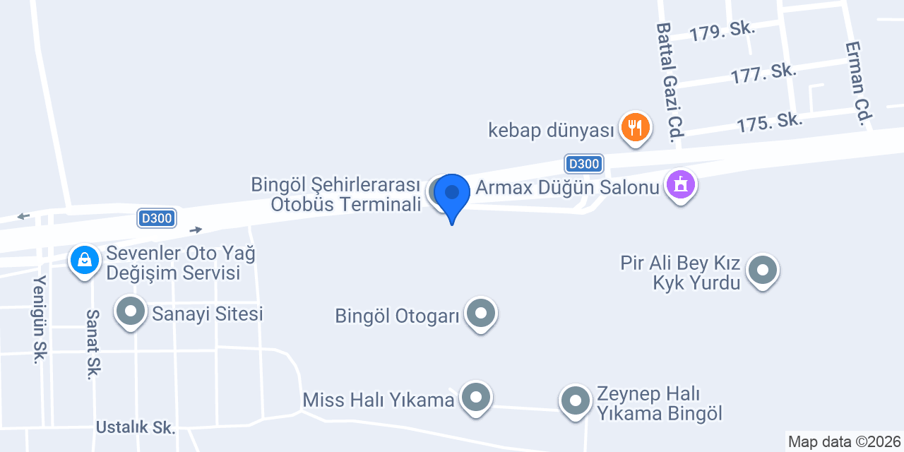 Bingöl Yüzen Ada Turizm konumu