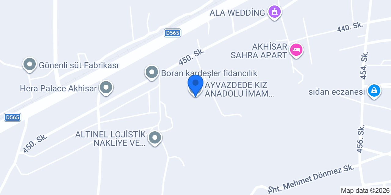 Ayvaz Dede İmam Hatip Ortaokulu konumu