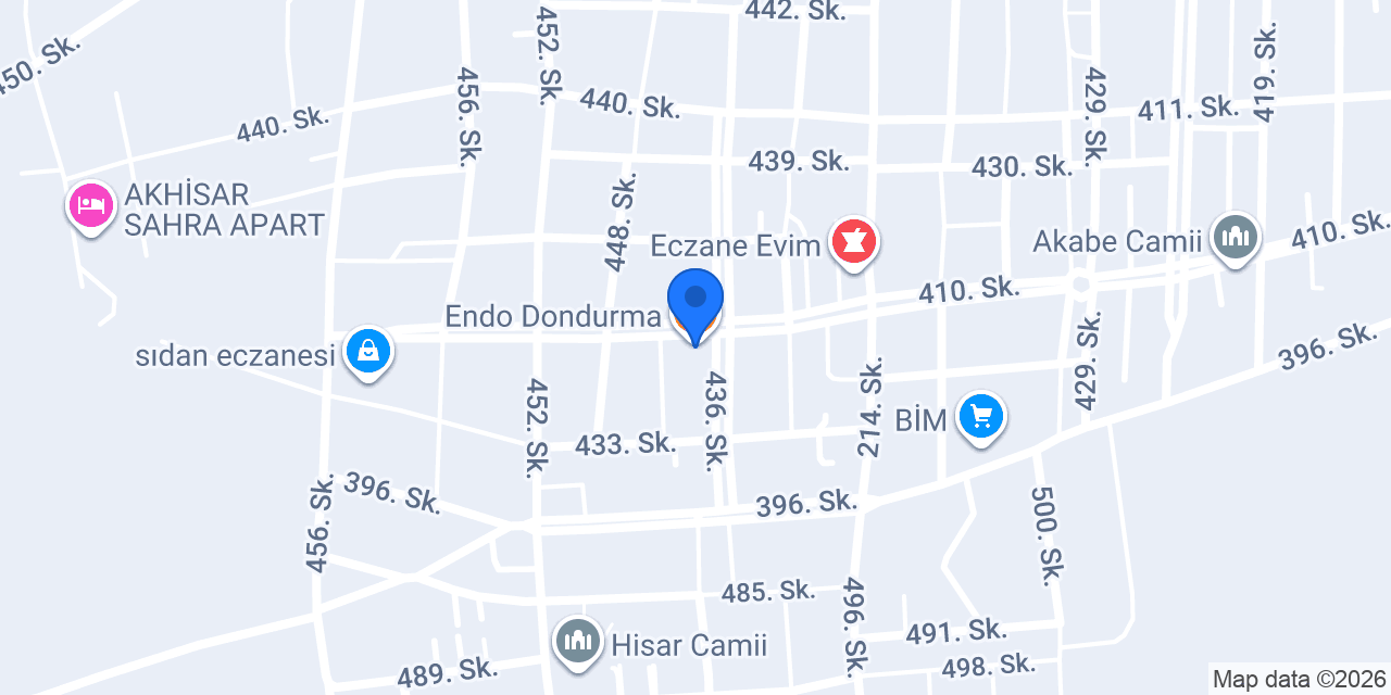 Endo Dondurma konumu