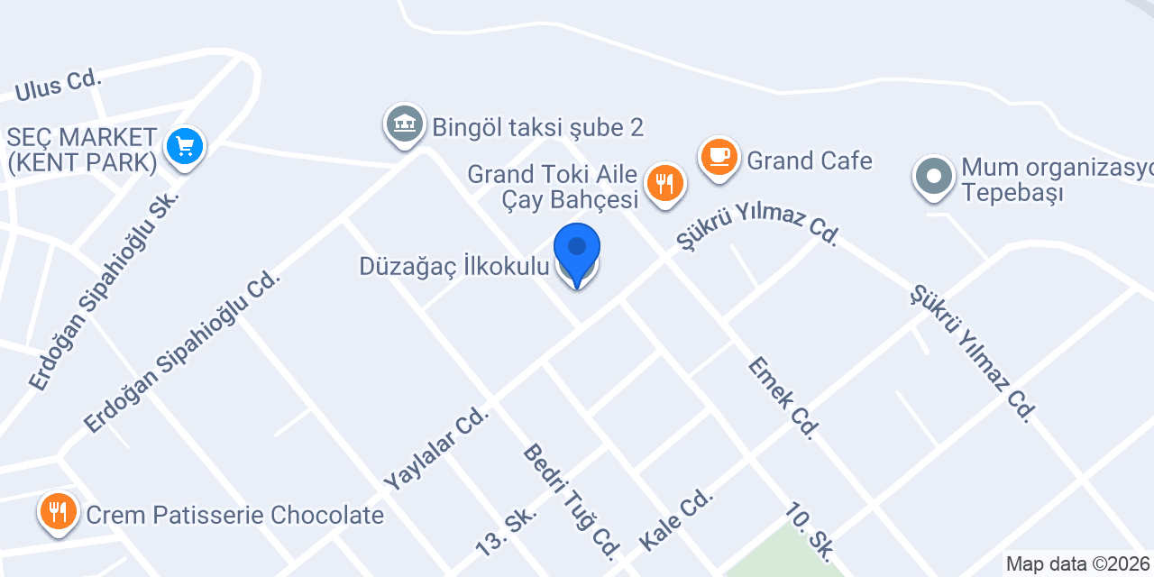 Düzağaç İlkokulu konumu