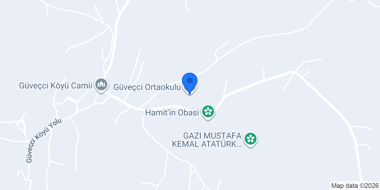 Güveçci Ortaokulu konumu